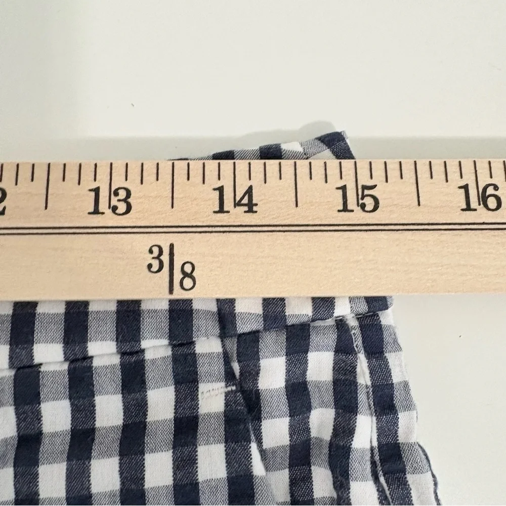 J.Crew Navy Check Seersucker Crop Ankle Pants